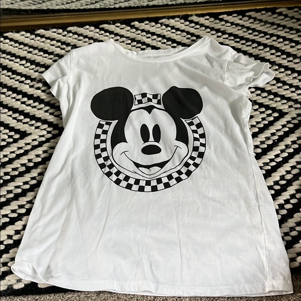 Target White Mickey Mouse Short Sleeve Tee